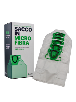Sacchetti in microfibra compatibili a modelli VK 200-220S (Cf 6 pezzi)